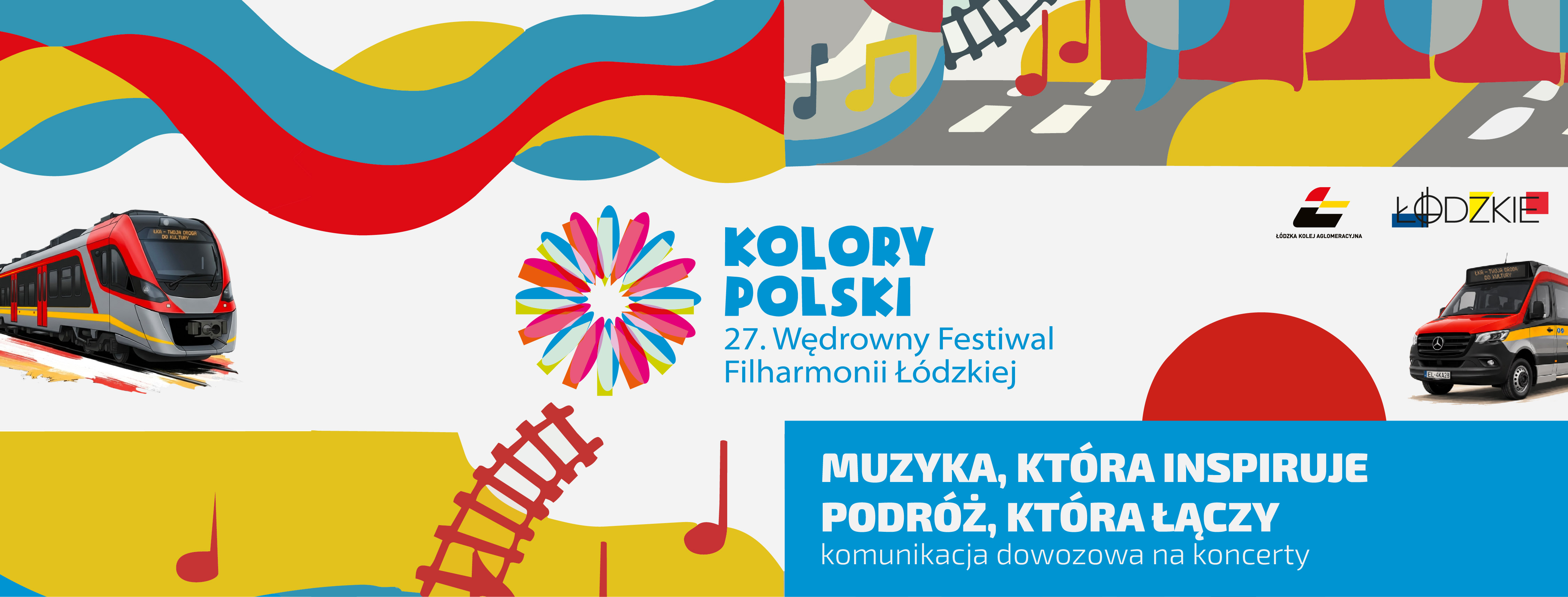 Obrazek przedstawia winietę tytułową wydarzenia Kolory Polski. 