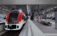 Powiększ zdjęcie: Wizualizacja 3D pociągu